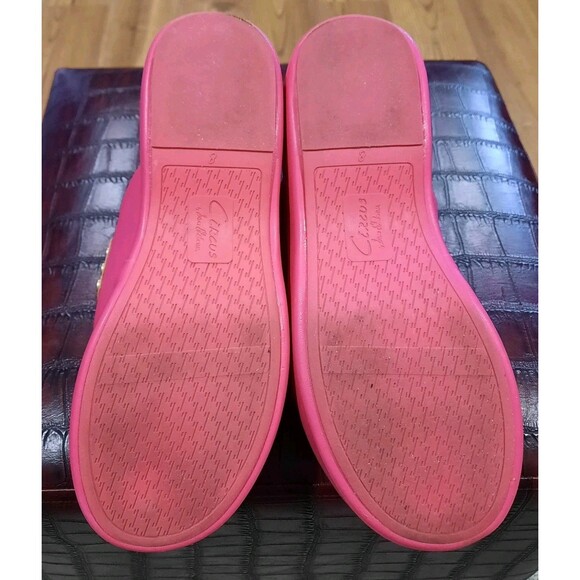 Circus NY Sam Edelman Jinger Clog Mules Flamingo Pink Gold Tassel Platform Sz 8 - Picture 12 of 12